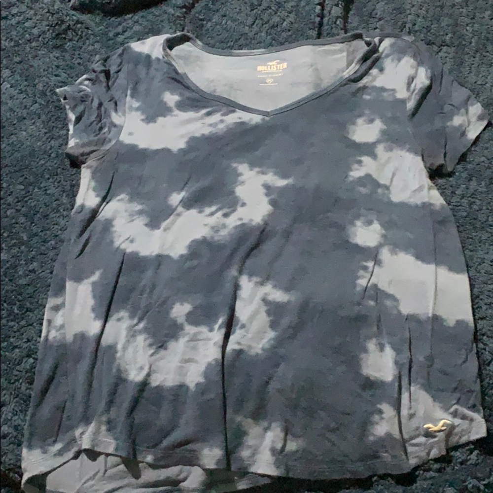 Blue tie die T-shirt